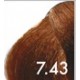 Farba do włosów RR Line 100ml 7.43 średni blond miedziano złoty