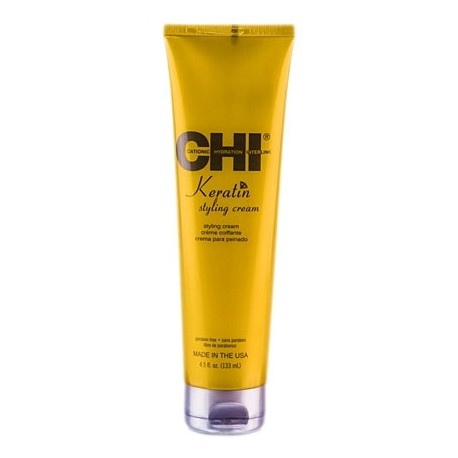 Silk Styling Cream, odżywiający krem stylizujący włosy CHI Keratin 133ml